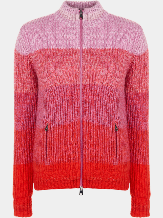 Valiente Degrade Jacke Windstopp Strick fancy