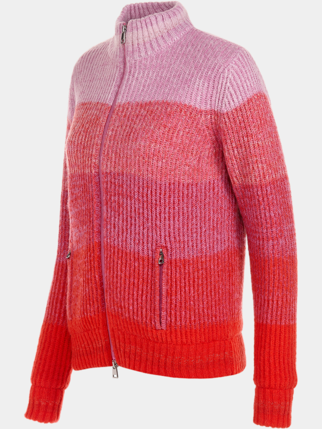 Valiente Degrade Jacke Windstopp Strick fancy