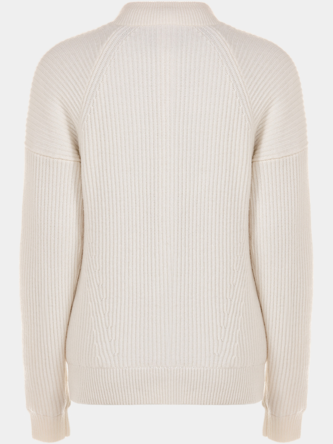 Valiente Troyer Windstopp Strick ecru