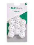Golf House Lochbälle weiß