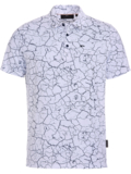 Daniel Springs Crack Druck Funktions Halbarm Polo weiß