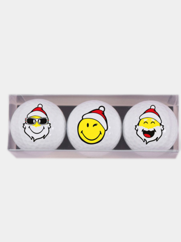 Sportiques 3er Set Weihnachtsmotiv Xmas1 weiß