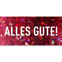 Golf House Gutschein zum Drucken Alles Gute rot