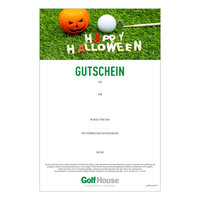 Golf House Gutschein zum Drucken Halloween