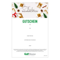 Golf House Gutschein zum Drucken Weihnachten