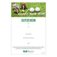 Golf House Gutschein zum Drucken Neujahr