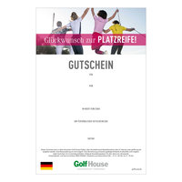 Golf House Gutschein zum Drucken Platzreife
