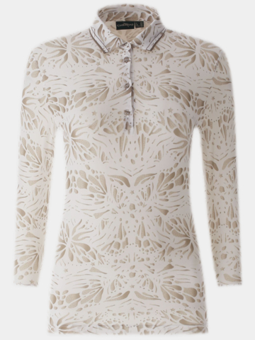 Chervo ATTILIA 3/4 Arm Polo weiß