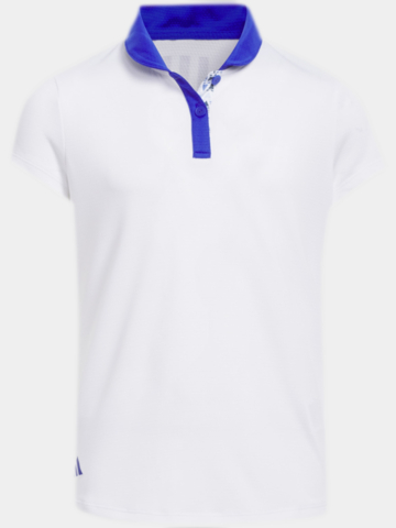 Adidas Dívčí polokošile HEAT.RDY s polovičním rukávem bílá