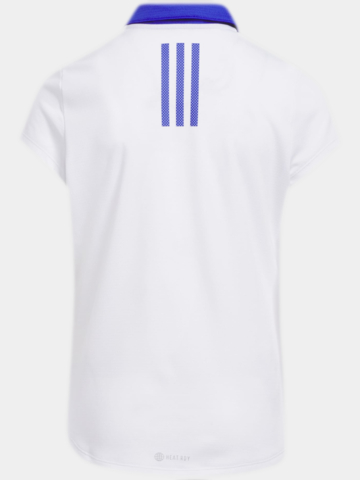 Adidas Dívčí polokošile HEAT.RDY s polovičním rukávem bílá