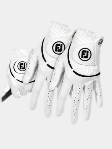 FootJoy WeatherSof Handschuh Doppelpack für die linke Hand weiß