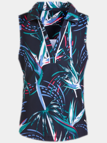 Puma Dívčí polokošile Paradise bez rukávů vícebarevné