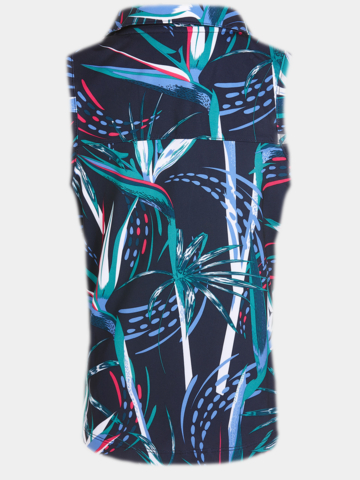 Puma Dívčí polokošile Paradise bez rukávů vícebarevné