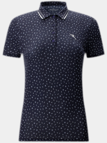 Chervo ALLPRINT Halbarm Polo navy