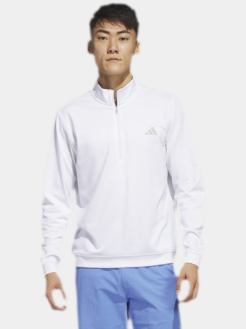 adidas Elevated Quarter-Zip Pullover Stretch Midlayer weiß