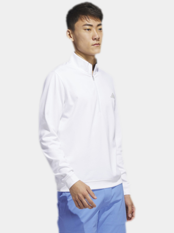 adidas Elevated Quarter-Zip Pullover Stretch Midlayer weiß