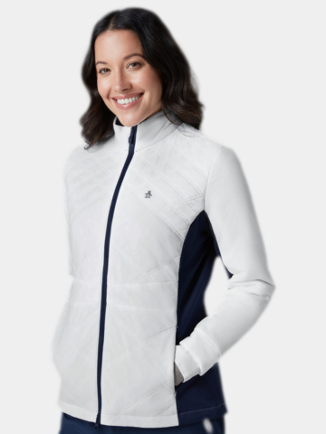 Penguin Insulated Woven Full-Zip Stretch Jacke weiß