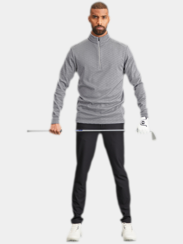 Ping  Bexton Stretch Midlayer grau melange