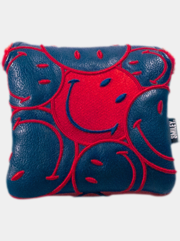 Smiley Stacked Mallet Headcover navy