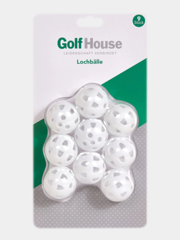 Golf House Lochbälle weiß