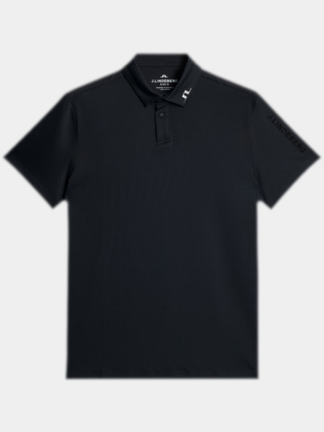 J.Lindeberg  JL PRO Halbarm Polo schwarz