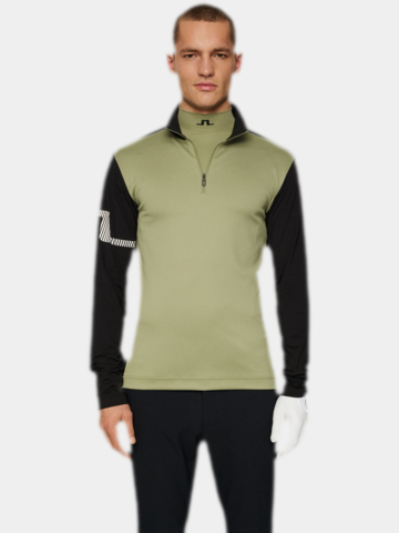 J.Lindeberg Heath Strike Stretch Midlayer oliv