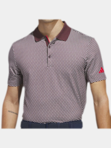 adidas BTC TXR Halbarm Polo bordeaux