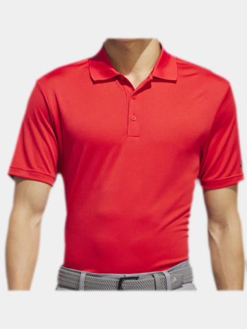 adidas ADI PERF Halbarm Polo rot