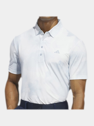 adidas TOUR PRT P LC Halbarm Polo hellblau