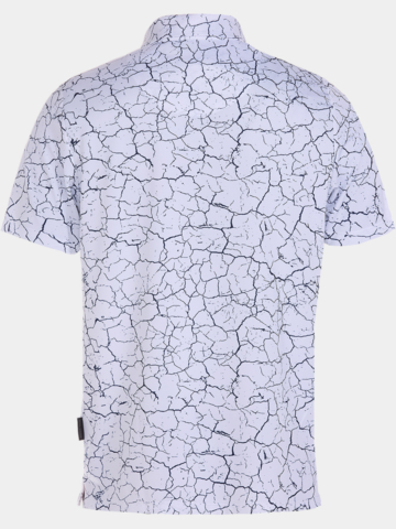 Daniel Springs Crack Druck Funktions Halbarm Polo weiß