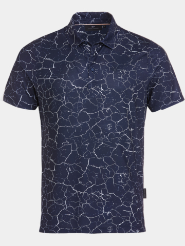 Daniel Springs Crack Druck Funktions Halbarm Polo navy