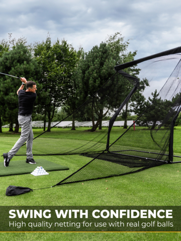 Sim Space Deluxe Home Driving Net 2.5m schwarz