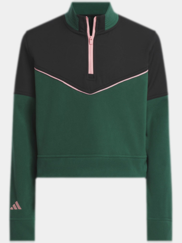Adidas G CROP FLEECE tmavě zelená