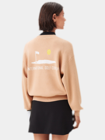 Macade Golf Concept Oversized Sweater Strick Pullover beige