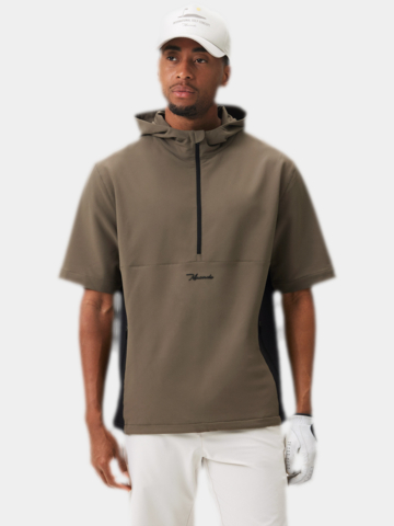 Macade Golf Storm Halbarm Windshirt oliv