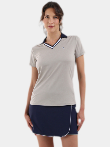 Chervo AMBROSE Halbarm Polo beige