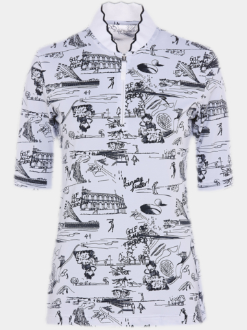 Chervo ASTRALE 3/4 Arm Polo weiß