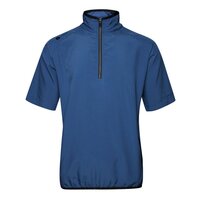Backtee Mens 80G Packable Shield Halbarm Windshirt dunkelblau
