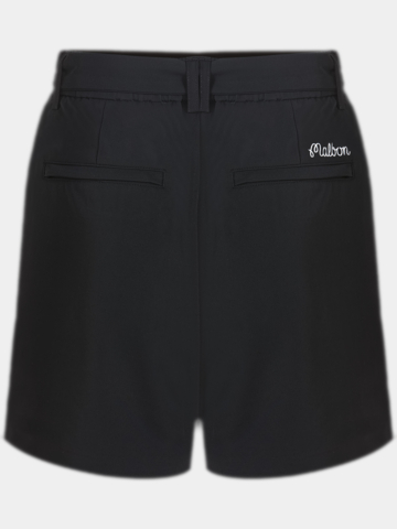 Malbon AMARA PLEATED SHORTS Bermuda Hose schwarz