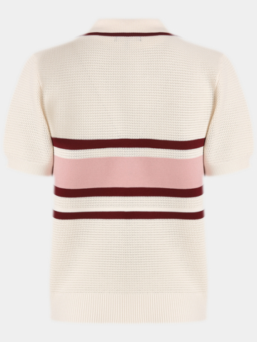 Malbon CARINA Halbarm Polo ecru