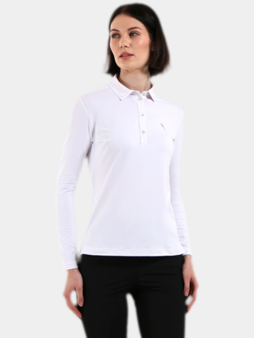 Chervo ABRACADABRA Langarm Polo weiß