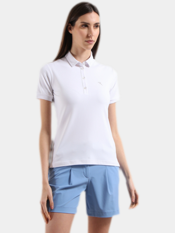 Chervo ANTRACITE Halbarm Polo weiß