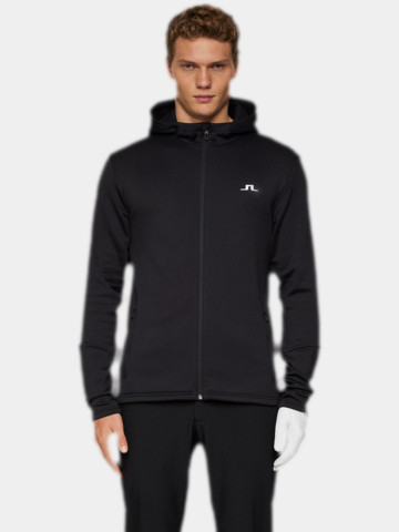 J.Lindeberg  Aerial Full Zip Hood Stretch Jacke schwarz