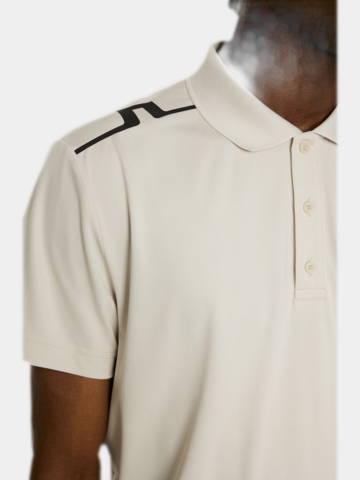 J.Lindeberg  Lionel Halbarm Polo beige