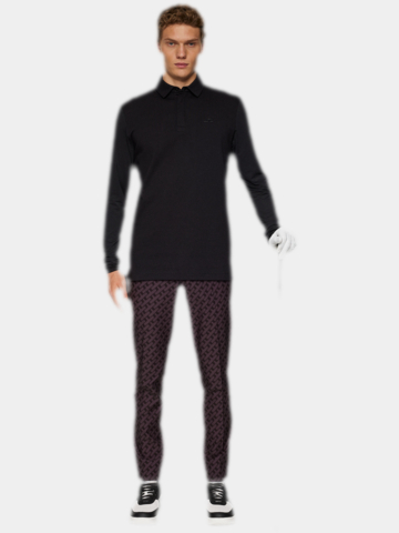 J.Lindeberg  Sean Hybrid Langarm Polo schwarz