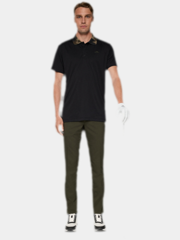 J.Lindeberg  Glen Halbarm Polo schwarz