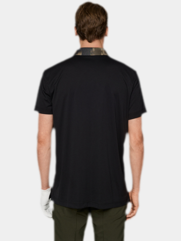 J.Lindeberg  Glen Halbarm Polo schwarz