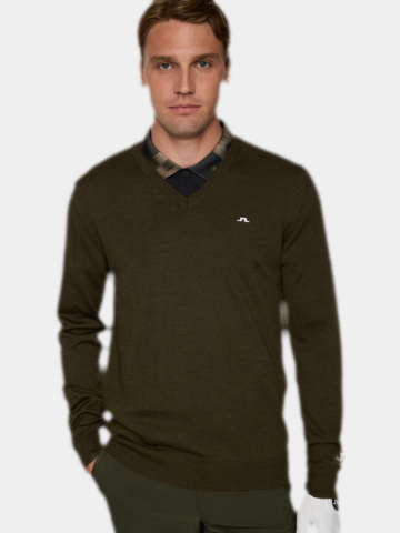 J.Lindeberg  Lymann Knitted Sweater Pullover oliv