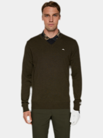 J.Lindeberg  Lymann Knitted Sweater Pullover oliv