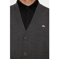 J.Lindeberg  Lucas Knitted Cardigan Strick Jacke dunkelgrau